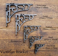  Antique Victorian Style Cast Iron-Shelf Brackets -Choice Of Size x 1 Bracket