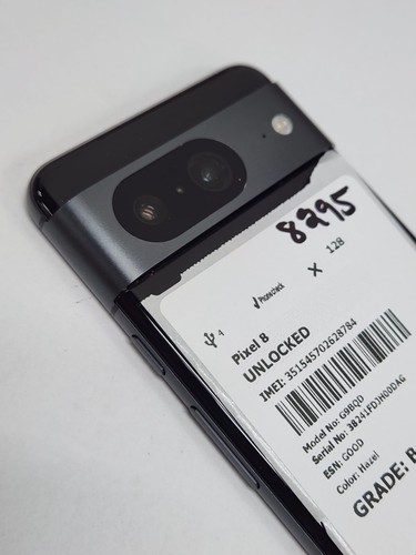 DEFECTIVE - Google Pixel 8 - 128GB - Black - Unlocked - G9BQD - 8295 - Afbeelding 3 van 4