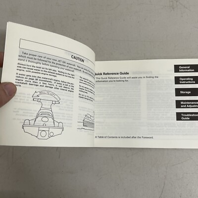 Kawasaki Jet Ski 900 ZXi OEM Owner's Manual JH900 Factory Genuine