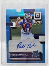 2022 Panini Donruss Optic Baseball Patrick Mazeika Blue Prizm Auto /35 Rated RC