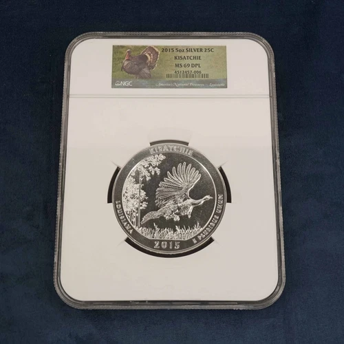 2015 5oz Silver 25c Kisatchie NGC MS69 DPL - Free Shipping USA