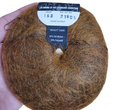 Feza Melange Kid Mohair Copper 153 Made in Italy mohair Lot of 10 2470 yd total