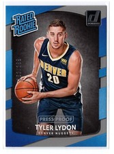 17-18 Donruss Rated Rookies Press Proof Silver #177 - Tyler Lydon ##/299 - Denve