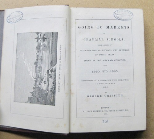 Going To Markets & Grammar Schools 40 Yrs Midland Counties 2 Vol Illus 1st 1870 - Picture 2 of 12