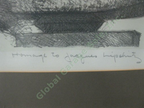 Chaim Gross Original Signed Print Homage To Jacques Lipchitz Einstein 28/225 NR - Picture 5 of 8