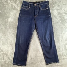 Banana Republic Jeans Womens 28 Blue Premium Denim Mid Rise Straight Dark Wash