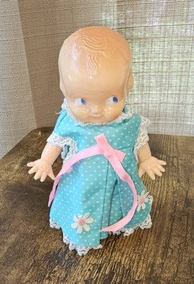 Kewpie Doll Hard Plastic From Irwin Vintage 1950s  6 1/2'' Tall Adjustable Arms