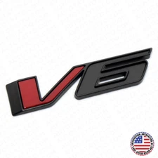 For GM Canyon Colorado V6 Rear Tailgate Badge Logo Emblem Decorate Black Red