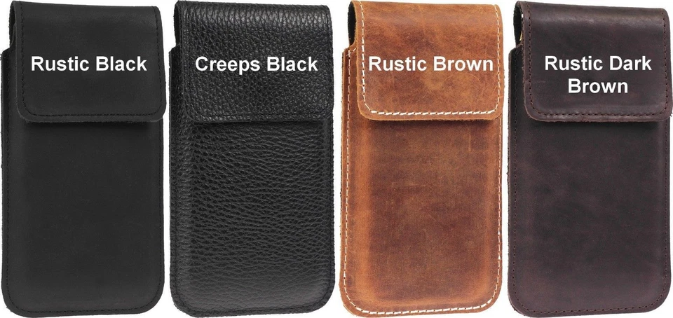 FLAP RIC HANDMADE OF GENUINE LEATHER POUCH CASE COVER WITH BELT LOOP FOR PHONES - Image 2 of 4