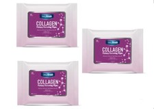 3 Pack DeepFresh Collagen Extract Make-Up Removal Wipes 3x25 pcs