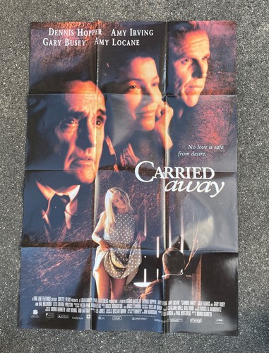 Original Video Movie Poster 1-sided Carried Away Dennis Hopper Amy Irving Busey