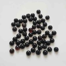 Wholesale 100pcs 6mm Natural Black Agate Stone Round CAB CABOCHON DIY Jewelry