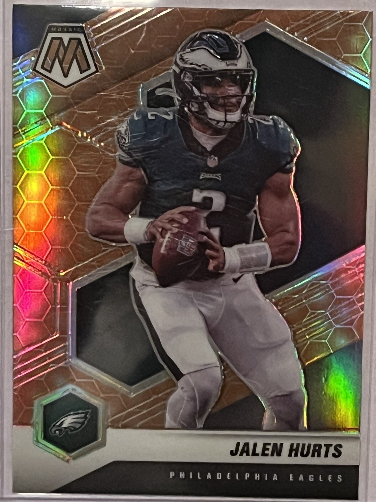 2021 Panini Mosaic Jalen Hurts Honeycomb Prizm SSP 🔥 🔥  RARE #160 Eagles