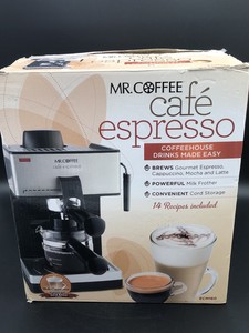 Mr Coffee Ecm160 4 Shot Steam Cafe Espresso Latte Cappuccino Milk Frother Maker 72179229889 Ebay