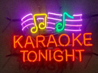 Karaoke Tonight Live Music Night Club 20''x16'' Neon Light Sign Lamp Bar Pub Open