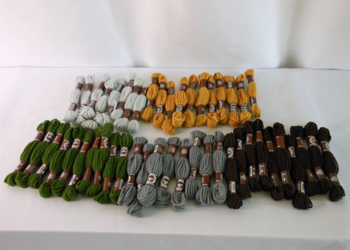 LOT of 47 Skeins Tapestry Wool DMC Embroidery Needlepoint Floss Bundle