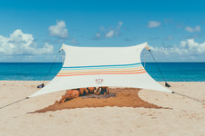 Neso Grande Beach Tent with Sand Anchors, Portable Sun Shelter Rainbow 