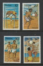 Tokelau 1981 - Beach Sports - Set of 4 - MNH