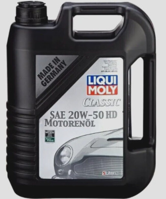 Liqui Moly SAE 20W-50 HD Classic Motor Oil, Mineral - 5 Liters