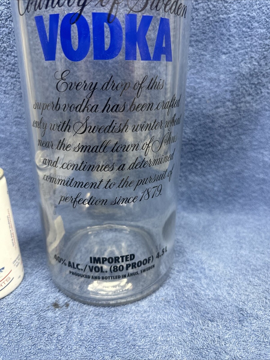NEW ABSOLUT VODKA DISPLAY BOTTLE 4.5 LITERS 18” SEALED AWESOME