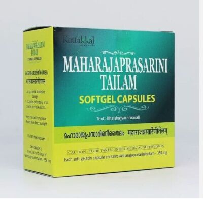 Arya Vaidya Sala ayurvedische Maharajaprasarini Tailam Softgel-Kapseln (10 x 10)