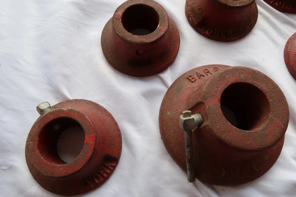 York Barbell Collares Vintage Bar Estándar De Colección Hombre Fuerte Culturismo Fitness 11p Foto 4 de 4