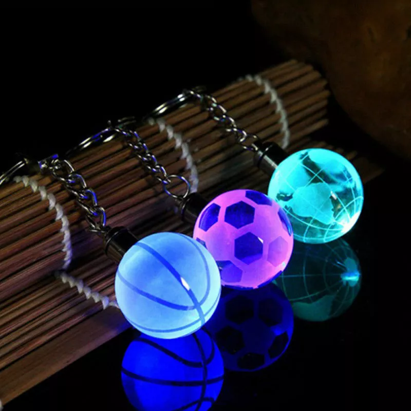Led store crystal keychain