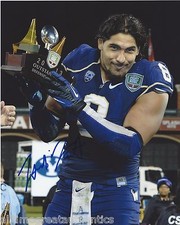 WASHINGTON HUSKIES HAUOLI KIKAHA HAND SIGNED 8X10 PHOTO A W/COA 2015 NFL DRAFT