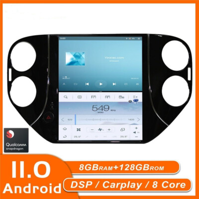 For Vw Tiguan 2010-2016 Android Car Radio Tesla Screen 2din Stereo Receiver 