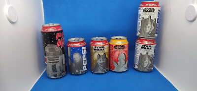 PEPSI STAR WARS EPISODE 1 Vintage Soda Drink Cans Empty Dose leer