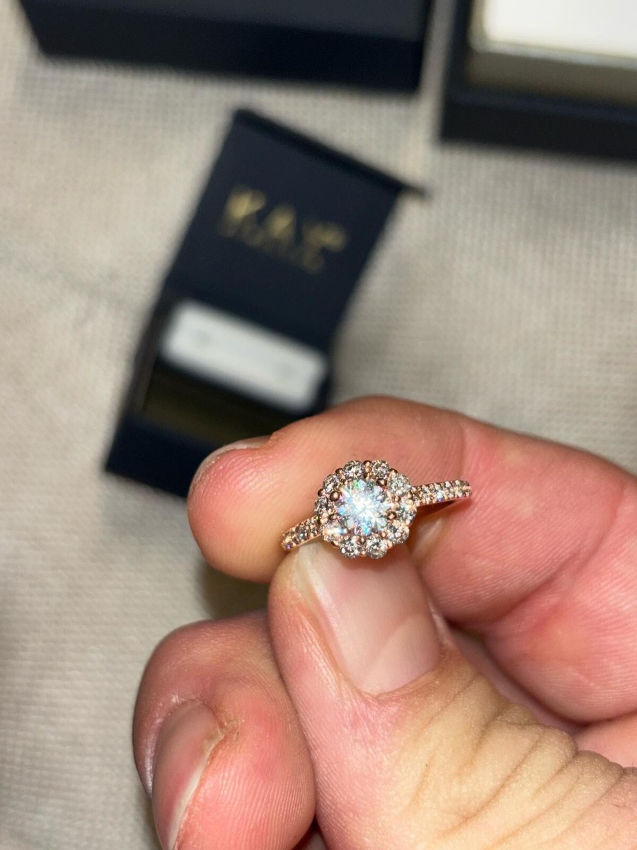 Rose Gold Leo Solitaire Engagement Rings THE LEO First Light