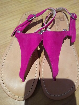 pink suede sandals uk