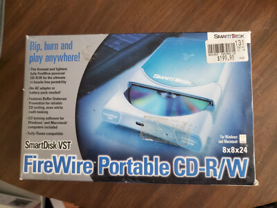 SmartDisk VST Firewire Portable CD-R/W Drive - Firewire powered