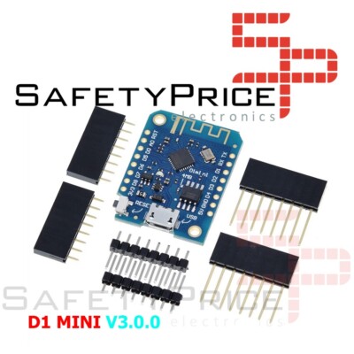 WeMos D1 Mini V3.0.0 4Mb WiFi ESP8266 CH340 Wireless IoT NodeMCU Board