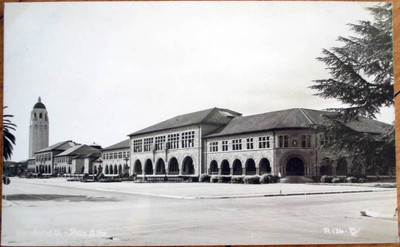 1920 Palo Alto, CA Realphoto Postcard: Stanford University