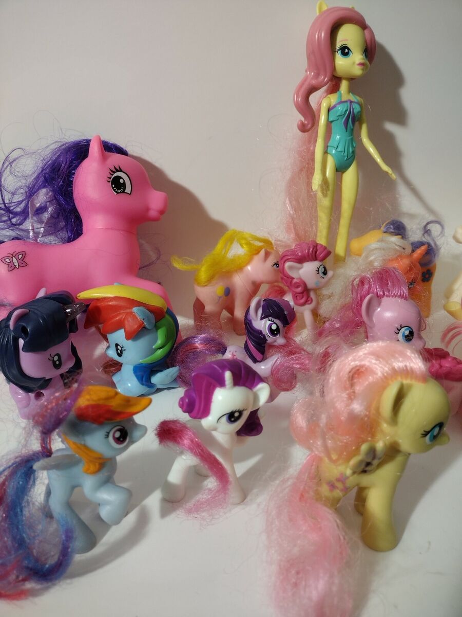 My Little Pony Figurines Mixed Lot of 20+ Various Sizes MLP Brushable read  desc.