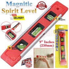Magnetic Spirit Level 230mm 9 Inches Small DIY Builder Torpedo Bubble Level Tool