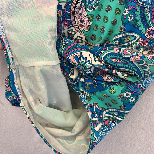 Love Your Assets Sara Blakely Spanx One Piece Swimsuit Size XL Colorful Paisley - Picture 15 of 21