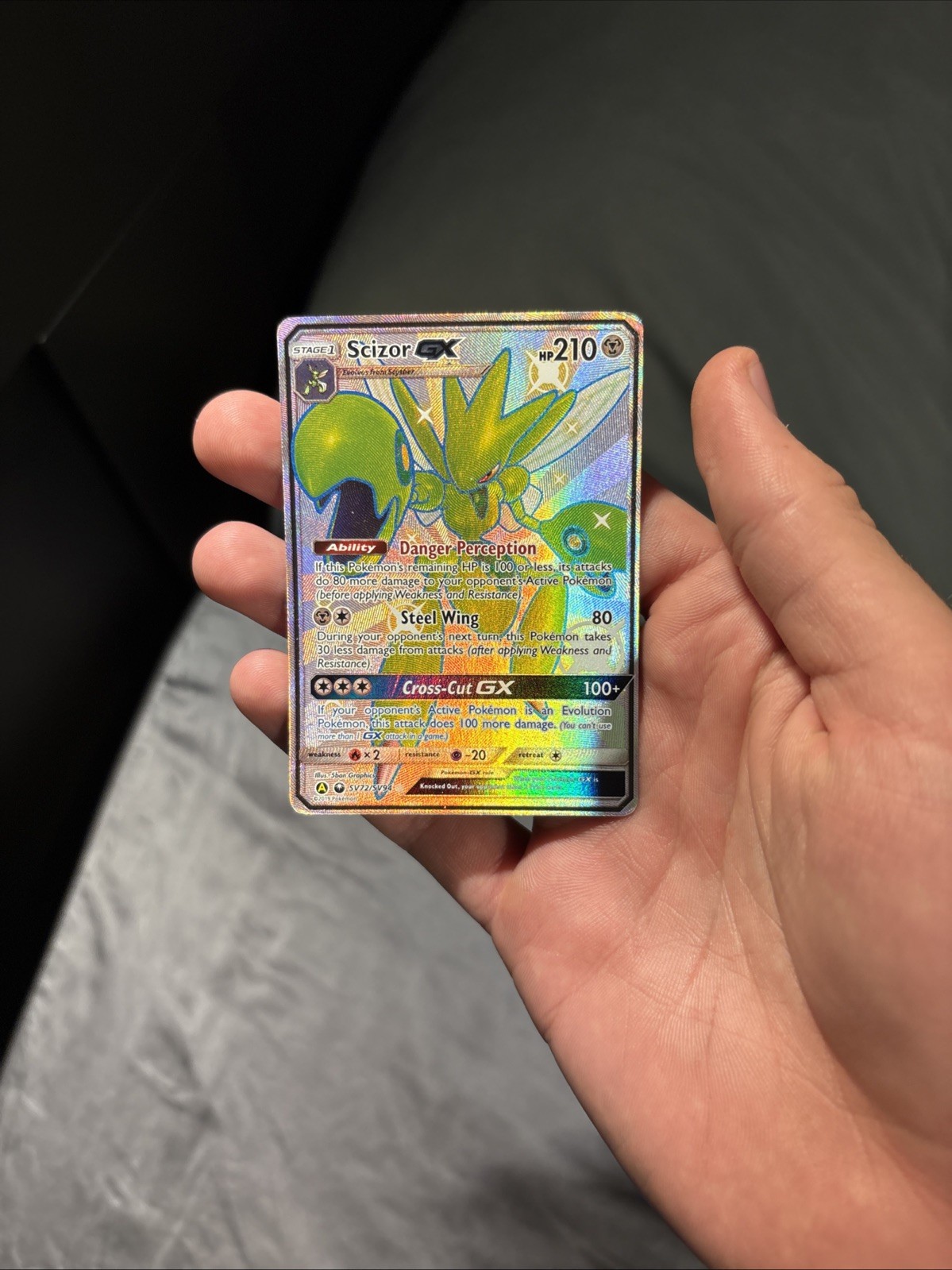 Scizor GX SV72/SV94 Hidden Fates Shiny Vault Holo Card NM Condition