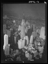 Photo:New York City NY 1930s Skyline Aerial View Chrysler Building