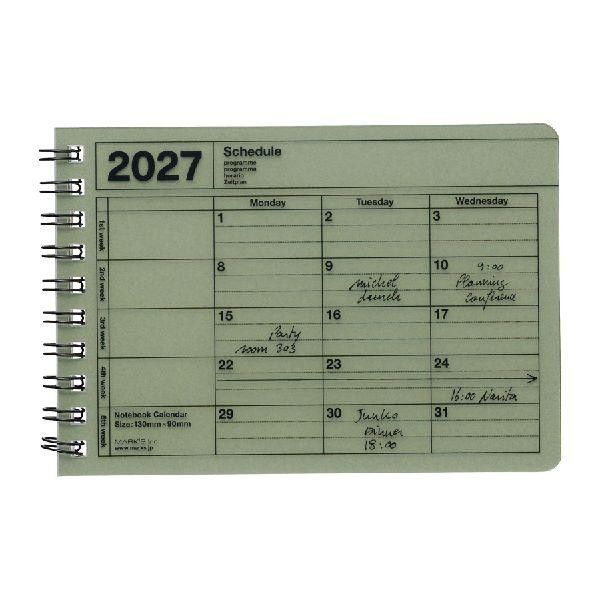 MARK'S 2027 Notebook Calendar XS // Khaki - Bild 2