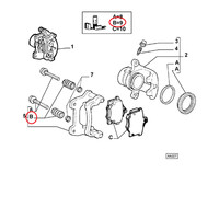 Kit Bremszangenrevision Fiat Panda - Tempra - Uno Turbo Original 9946121
