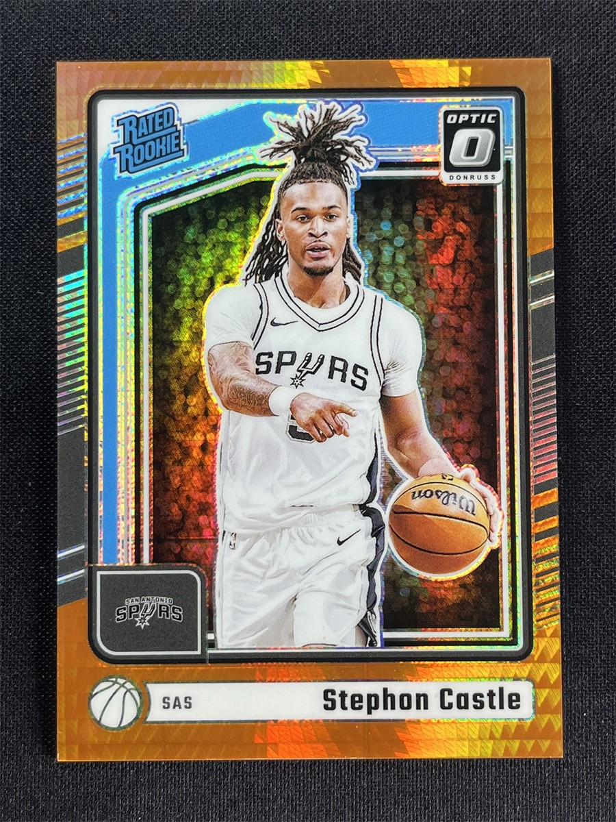 2024-25 Panini Donruss Optic Stephon Castle #254 Orange Hyper Rated RC /299