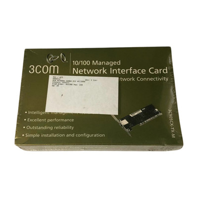 New 3Com 3C905CX-TX-M Managed Network Interface Adapter 10/100Mbps PCI