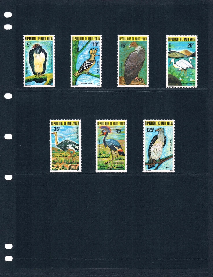 $17,35 Scott значение - 1979 верхний VOLTA птицы африканский BURKINA FASO CV MNH NH UMM - Изображение 2 из 4