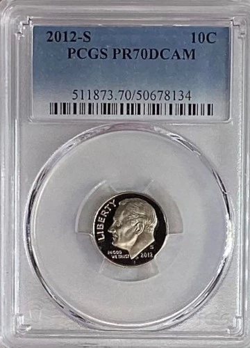 2012-S Roosevelt Proof Dime **PCGS PR70DCAM**