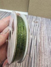 Stampin' UP PARAKEET PARTY METALLIC WOVEN RIBBON TRIM 10 YARDS 1/8 INCH NEW