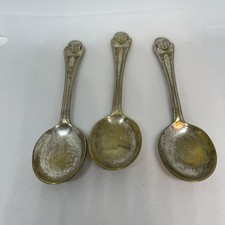 VTG Gerber Baby Spoons Oneida Silver Plate Set Of 3