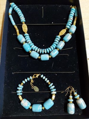 Beautiful Turquoise Three-Piece Set Jewelry Stauer