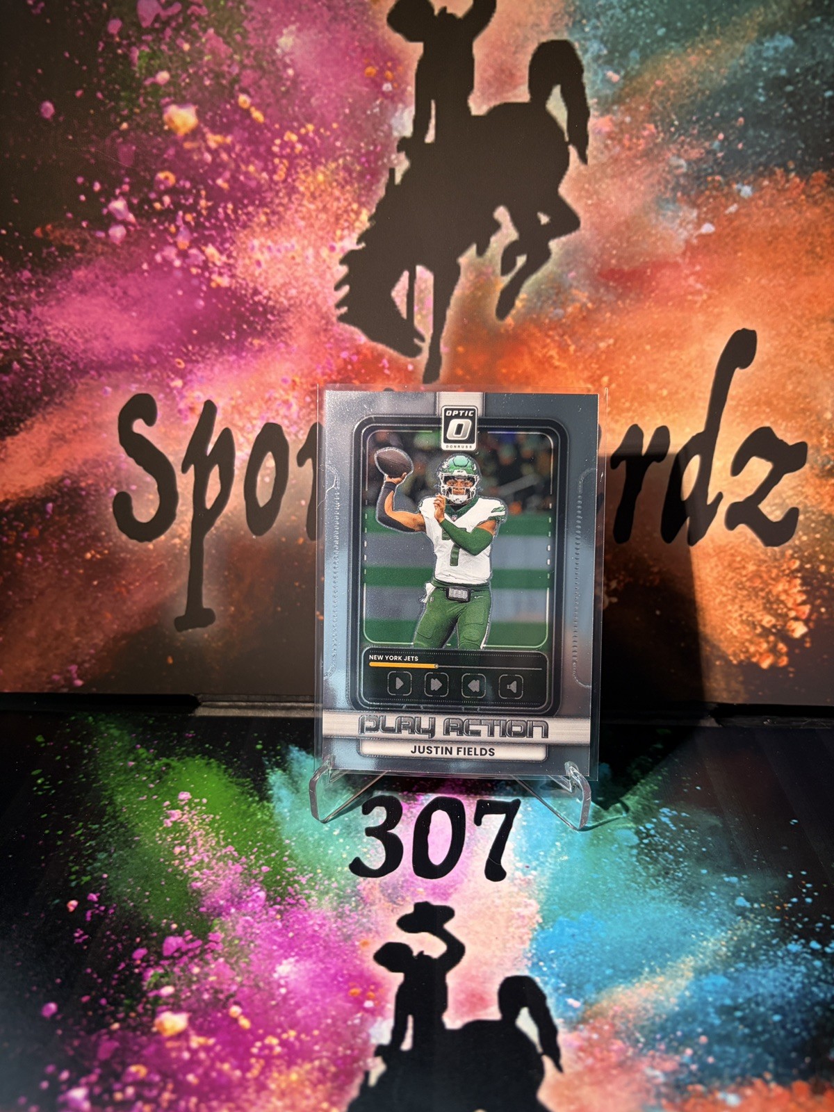 2025 Donruss Optic #17 Justin Fields Play Action 
